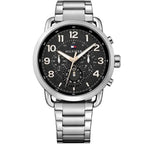 Tommy Hilfiger Briggs 1791422 Silver Case Black Dial Steel Men's Watch