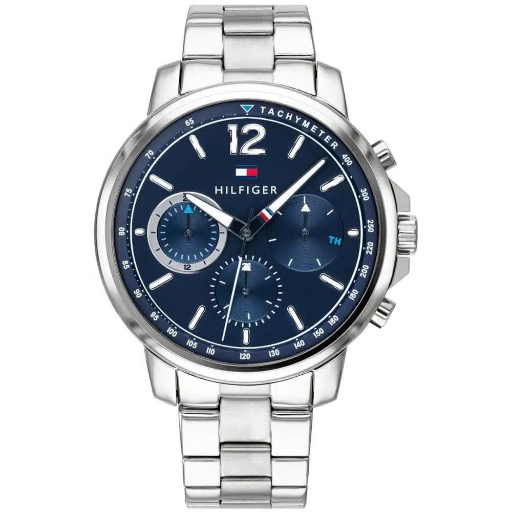 Tommy Hilfiger Landon 1791534 Silver Case Blue Dial Steel Men's Watch