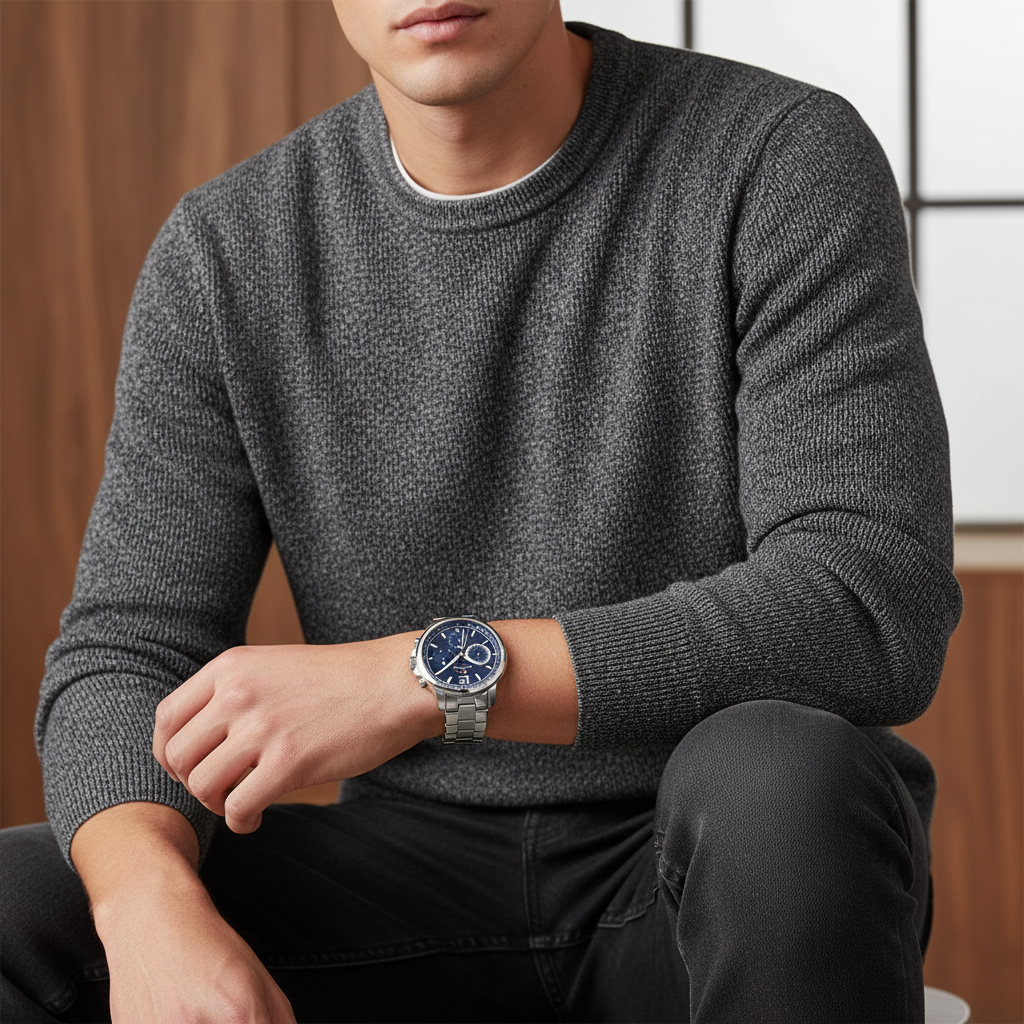 Tommy Hilfiger Landon 1791534 Silver Case Blue Dial Steel Men's Watch