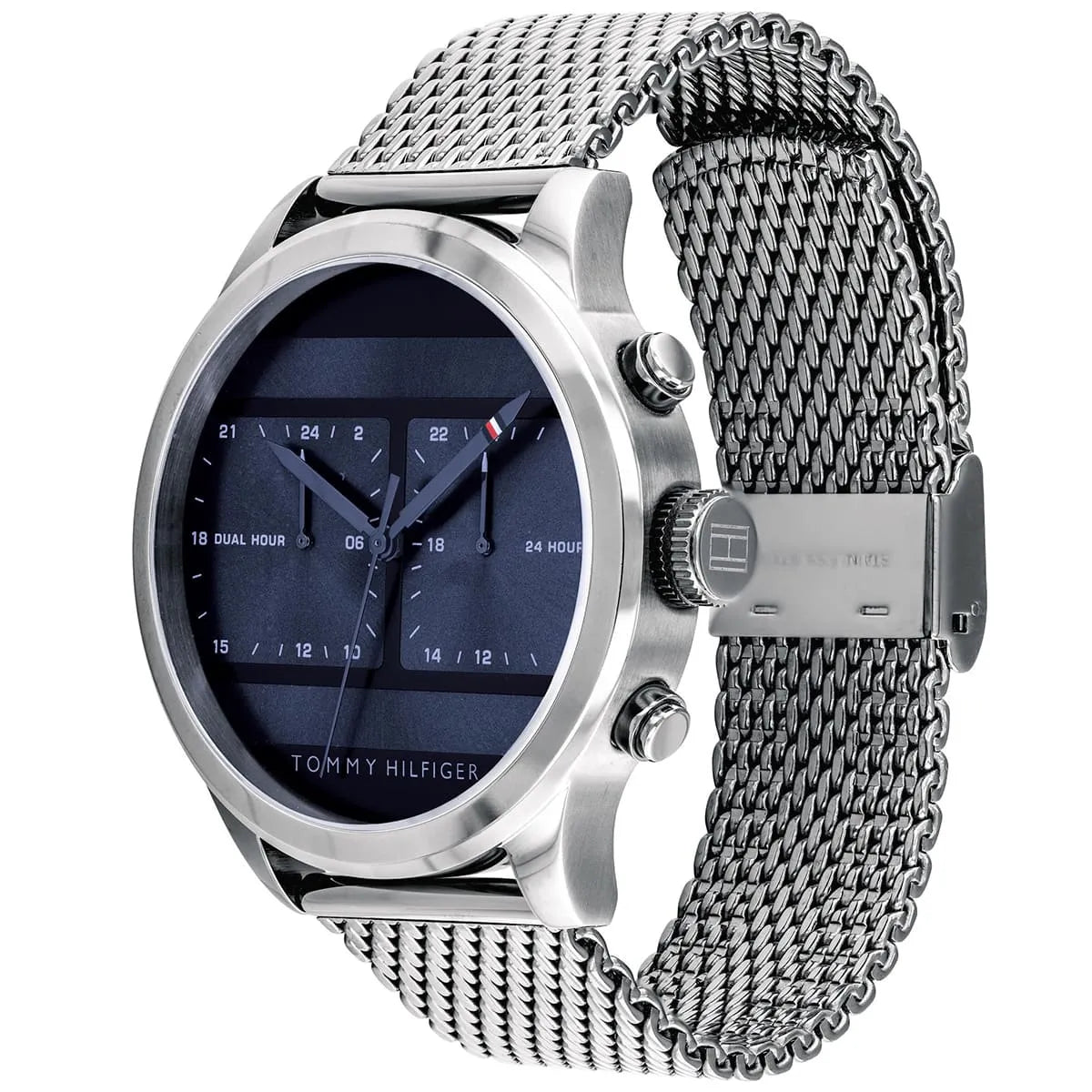 Tommy Hilfiger Cooper 1791596 Multi-Function Blue Dial Men's Mesh Watch