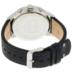 Tommy Hilfiger Kyle 1791630 Silver Case Black Dial Black Leather Men's Watch