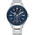 Tommy Hilfiger Austin 1791640 Silver Case Blue Dial Steel Men's Watch