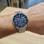 Tommy Hilfiger Austin 1791640 Silver Case Blue Dial Steel Men's Watch