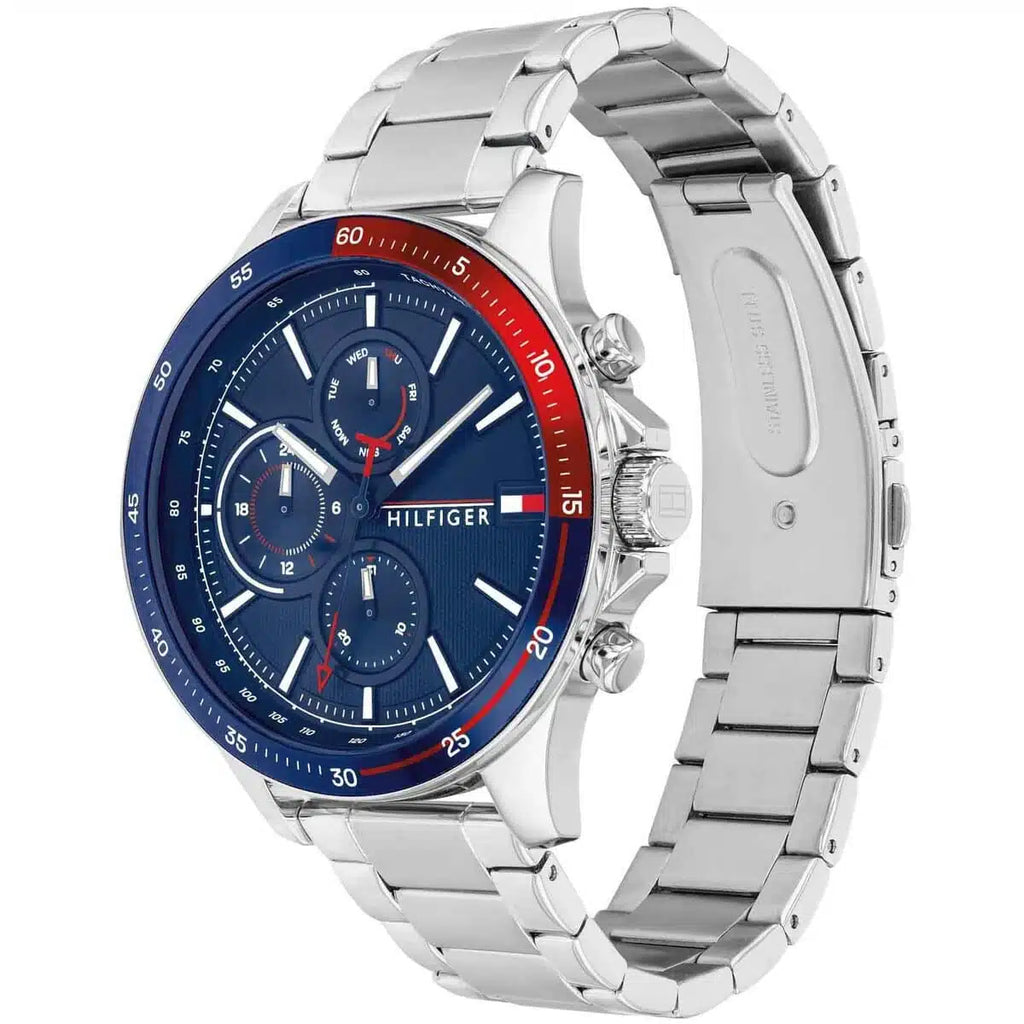 Tommy Hilfiger Bank 1791718 Multi-Function Blue Dial Men's Watch