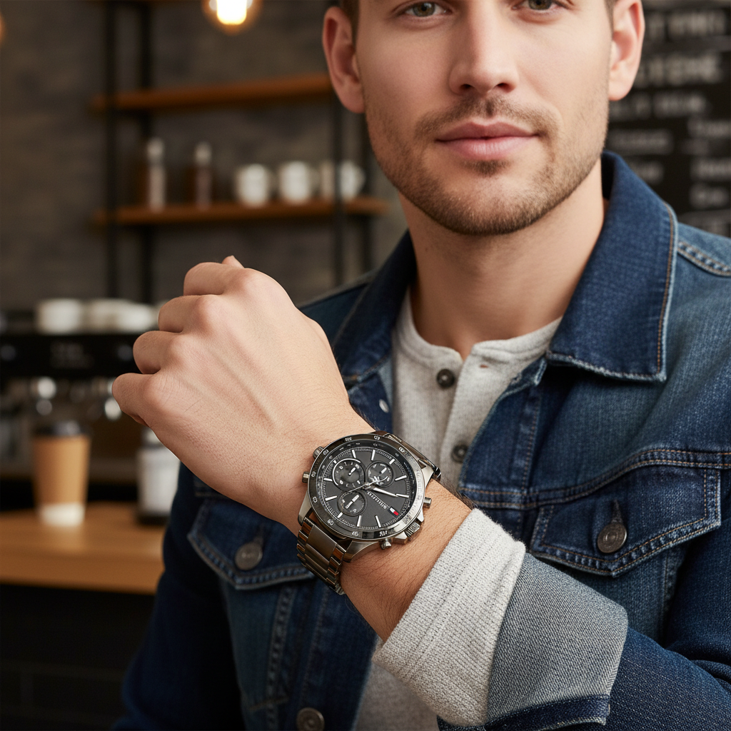 Tommy Hilfiger Bank 1791719 Multi-Function Grey Gunmetal Men's Watch