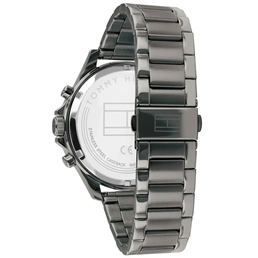 Tommy Hilfiger Bank 1791719 Multi-Function Grey Gunmetal Men's Watch