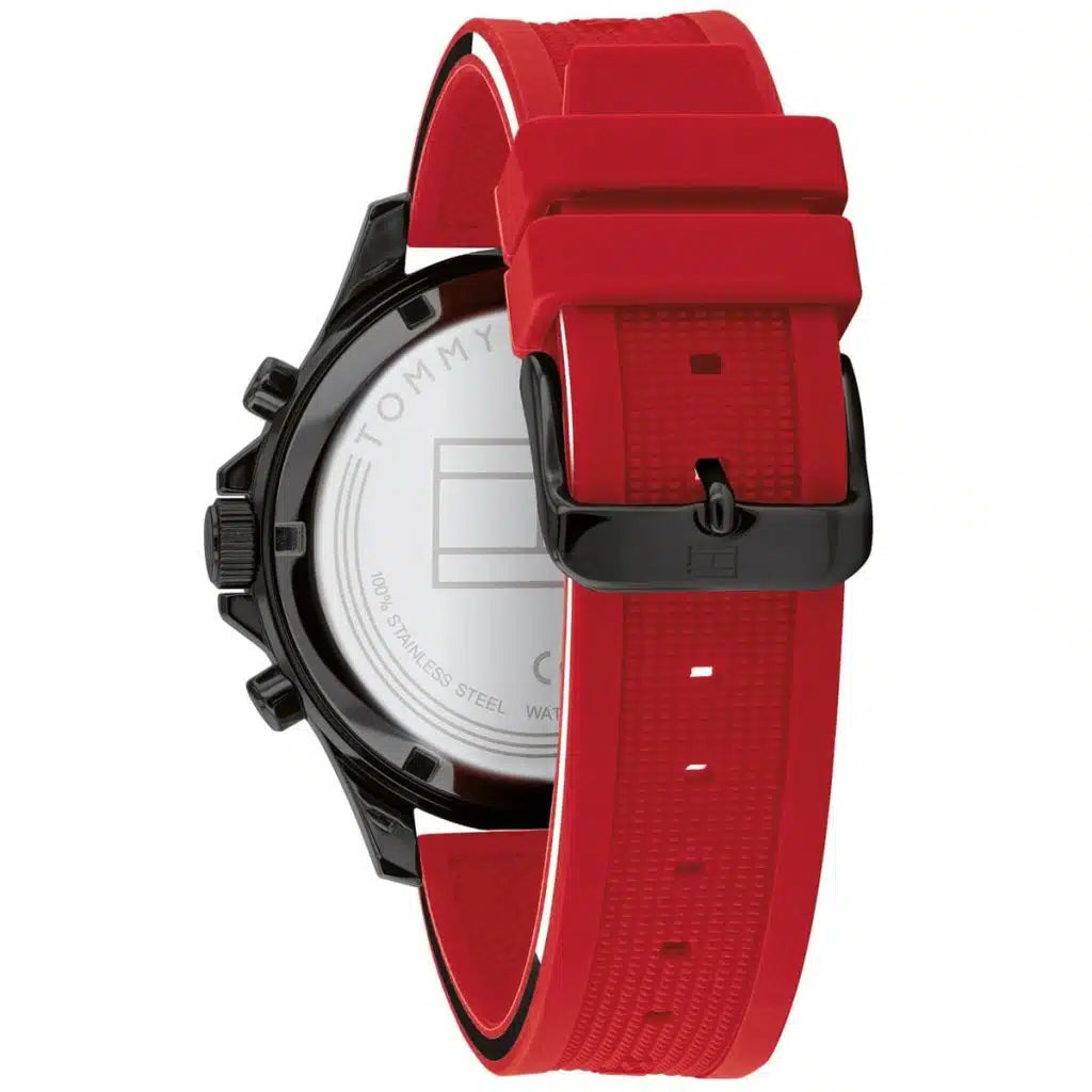 Tommy Hilfiger Bank 1791722 Multi-Function Black Dial Men's Watch