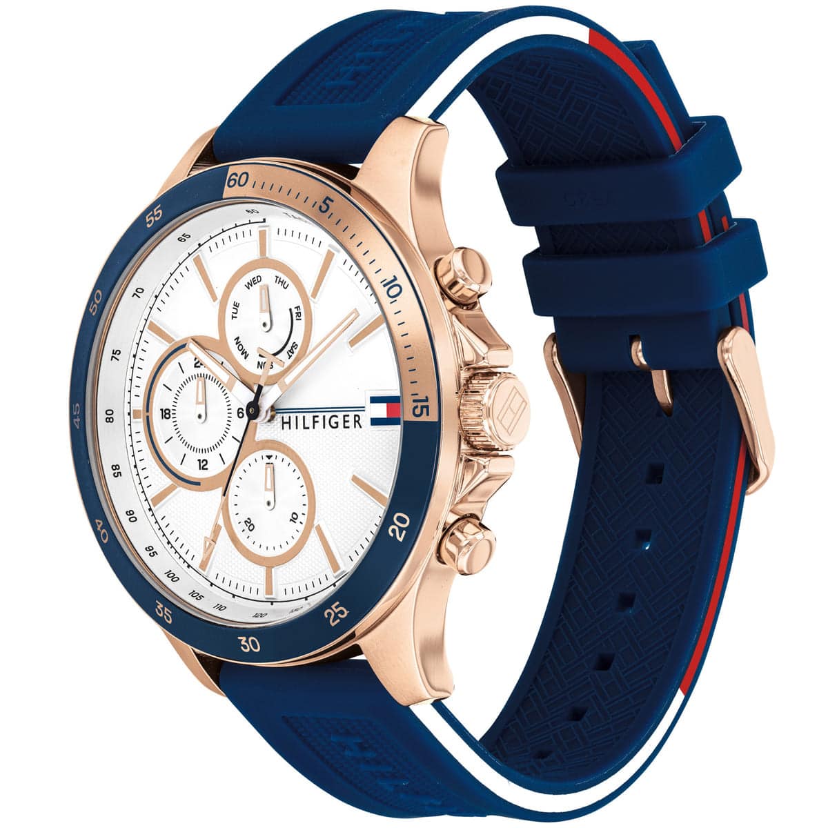 Tommy Hilfiger Bank 1791778 Multi-Function White Dial Men's Watch