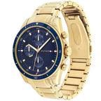 Tommy Hilfiger Parker 1791834 Gold Case Blue Dial Gold Steel Men's Watch