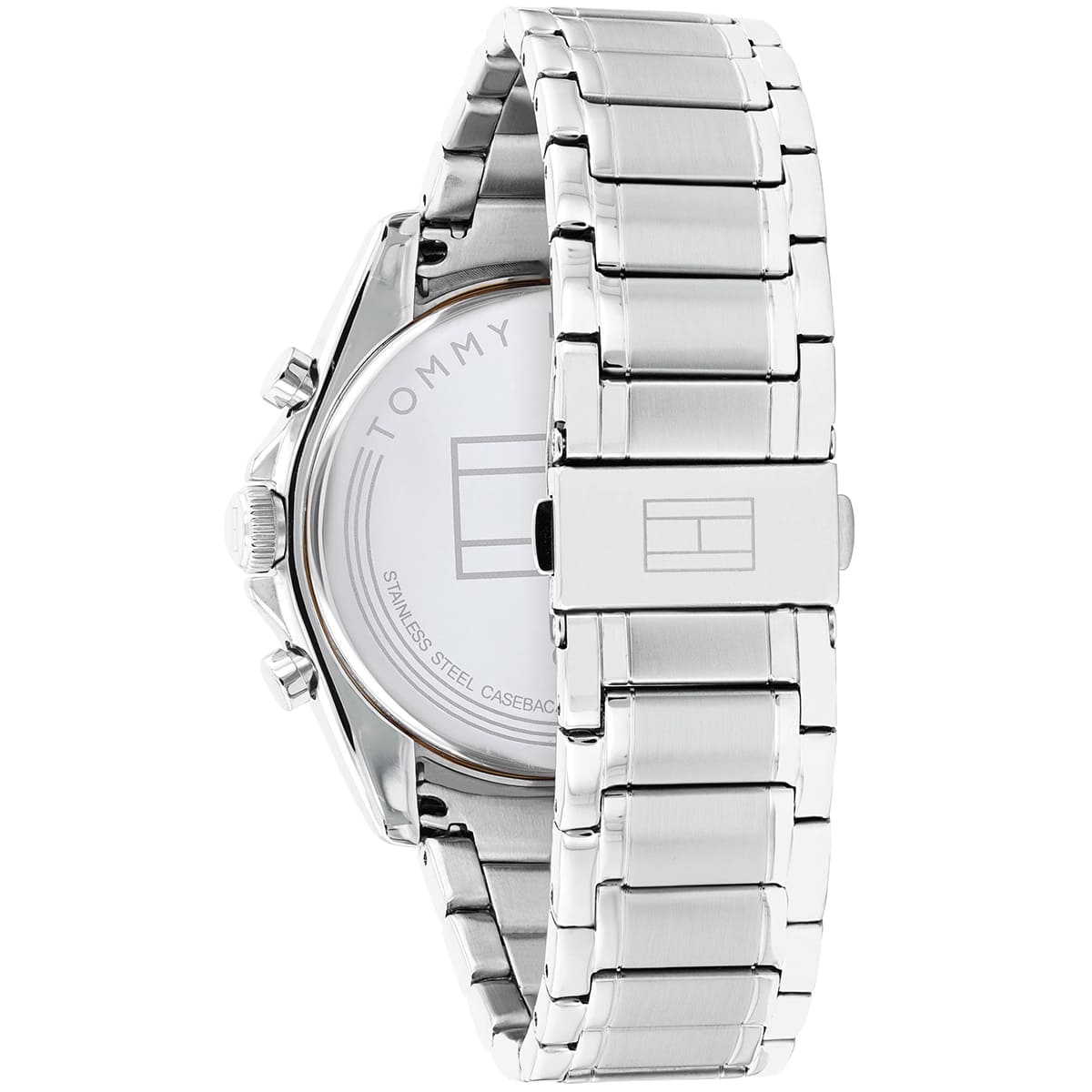 Tommy Hilfiger Parker 1791835 Silver Case Black Dial Steel Men's Watch