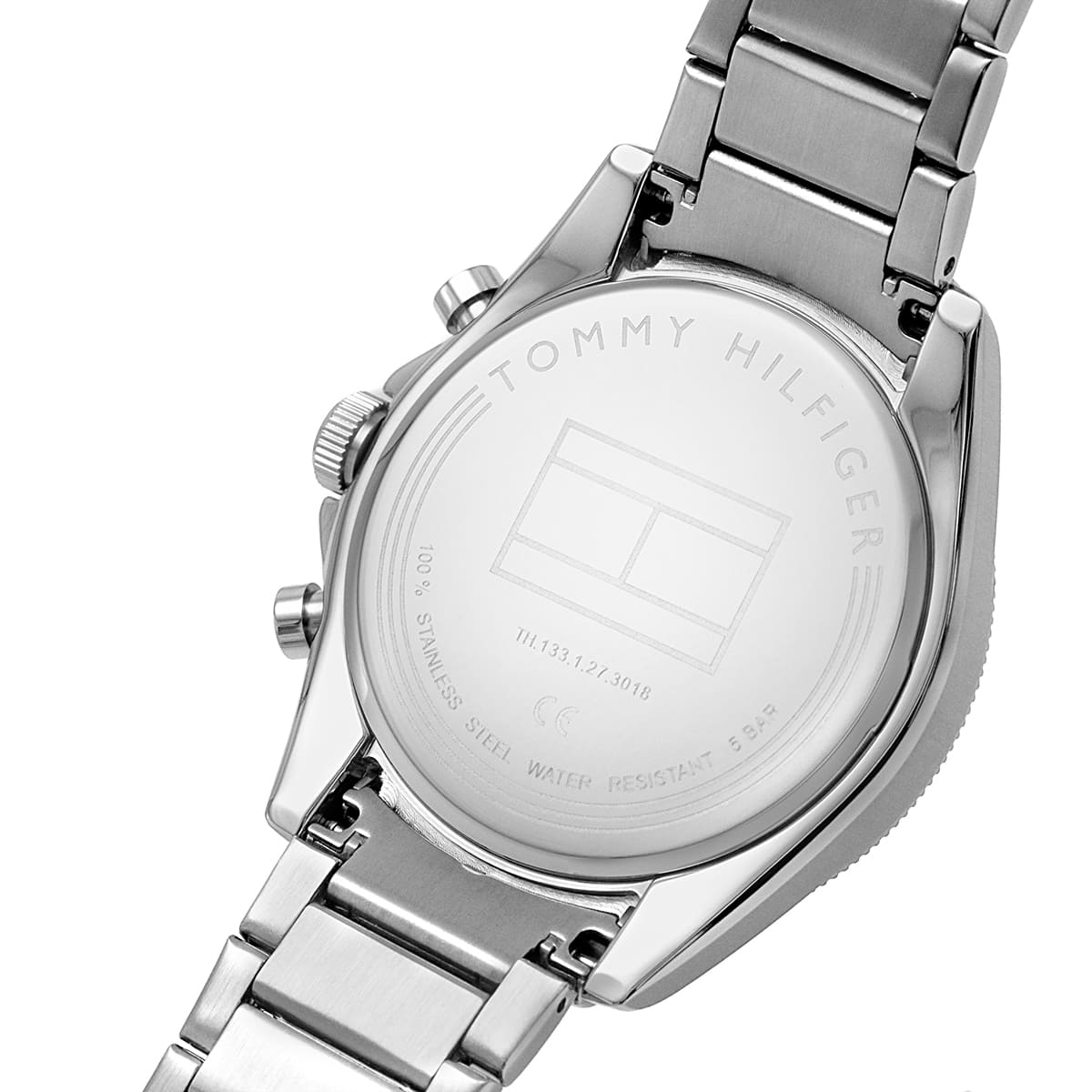 Tommy Hilfiger Parker 1791835 Silver Case Black Dial Steel Men's Watch