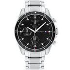 Tommy Hilfiger Parker 1791835 Silver Case Black Dial Steel Men's Watch