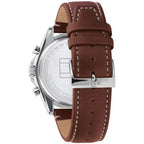 Tommy Hilfiger Aiden 1791837 Multi-Function Blue Dial Men's Brown Leather Watch