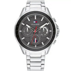 Tommy Hilfiger Aiden 1791857 Silver Case Grey Textured Dial Men's Watch
