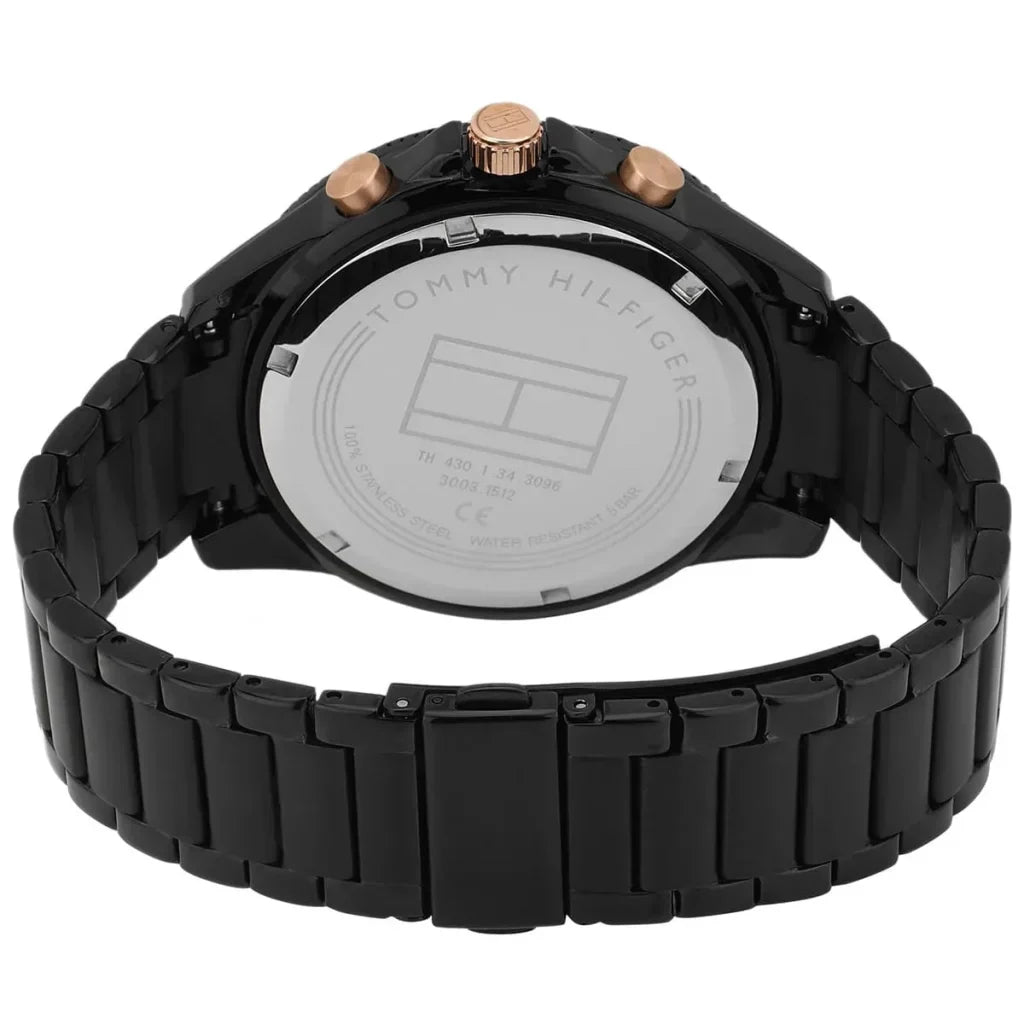 Tommy Hilfiger Aiden 1791858 Multi-Function Black Dial Men's Watch
