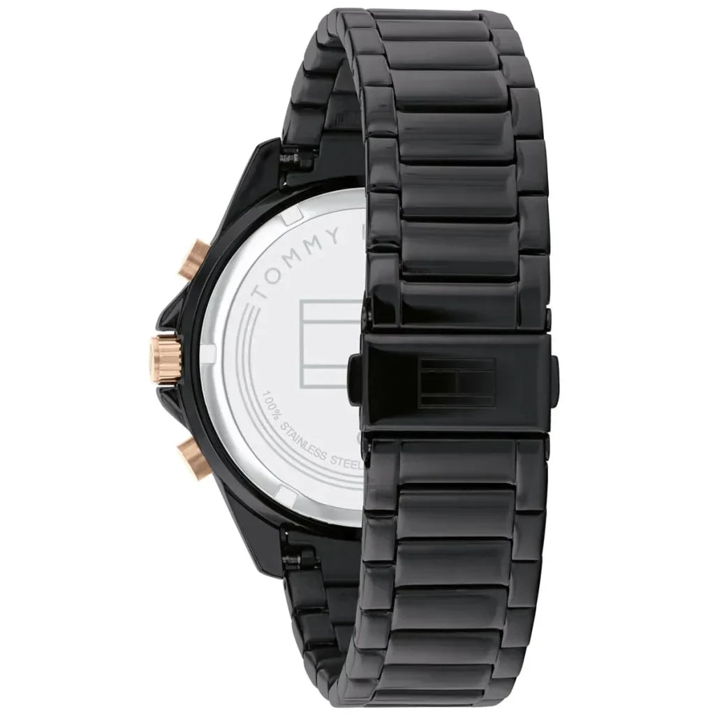 Tommy Hilfiger Aiden 1791858 Multi-Function Black Dial Men's Watch