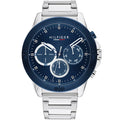 Tommy Hilfiger Harley 1791932 Men's Silver Steel Watch with Blue Dial