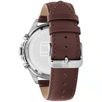 Tommy Hilfiger Damon 1791965 Multi-Function Blue Dial Men's Brown Leather Watch