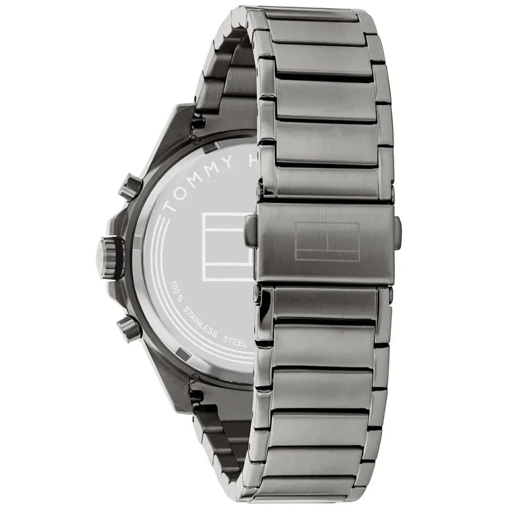 Tommy Hilfiger Max 1791975 Gunmetal Case Grey Dial Steel Men's Watch