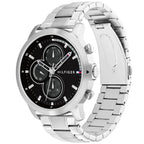 Tommy Hilfiger Jameson 1792048 Silver Case Black Dial Men's Watch