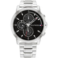 Tommy Hilfiger Jameson 1792048 Silver Case Black Dial Men's Watch