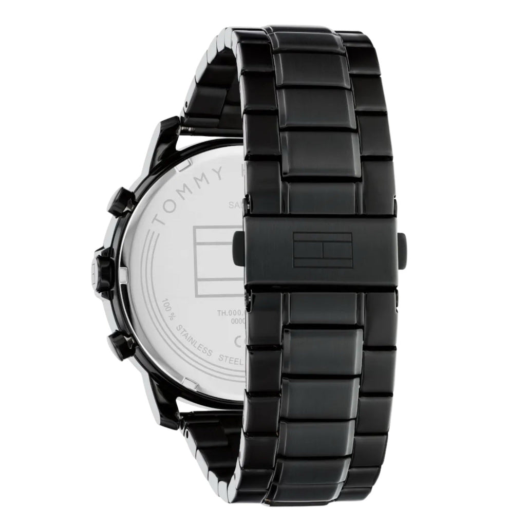 Tommy Hilfiger Lars 1792049 Black Steel Case Navy Dial Men's Watch