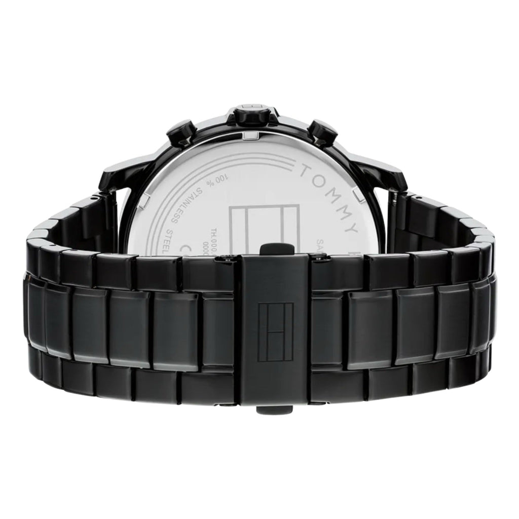 Tommy Hilfiger Lars 1792049 Black Steel Case Navy Dial Men's Watch