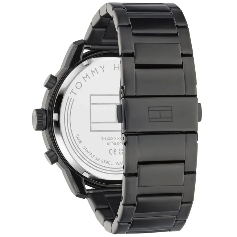 Tommy Hilfiger Wild 1792070 Black Case Textured Dial Men's Watch (50mm)
