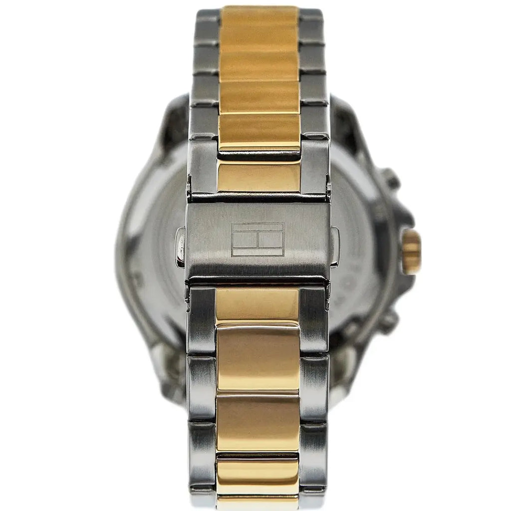 Tommy Hilfiger Jordan 1792095 Two-Tone Silver & Gold Black Dial Men's Watch