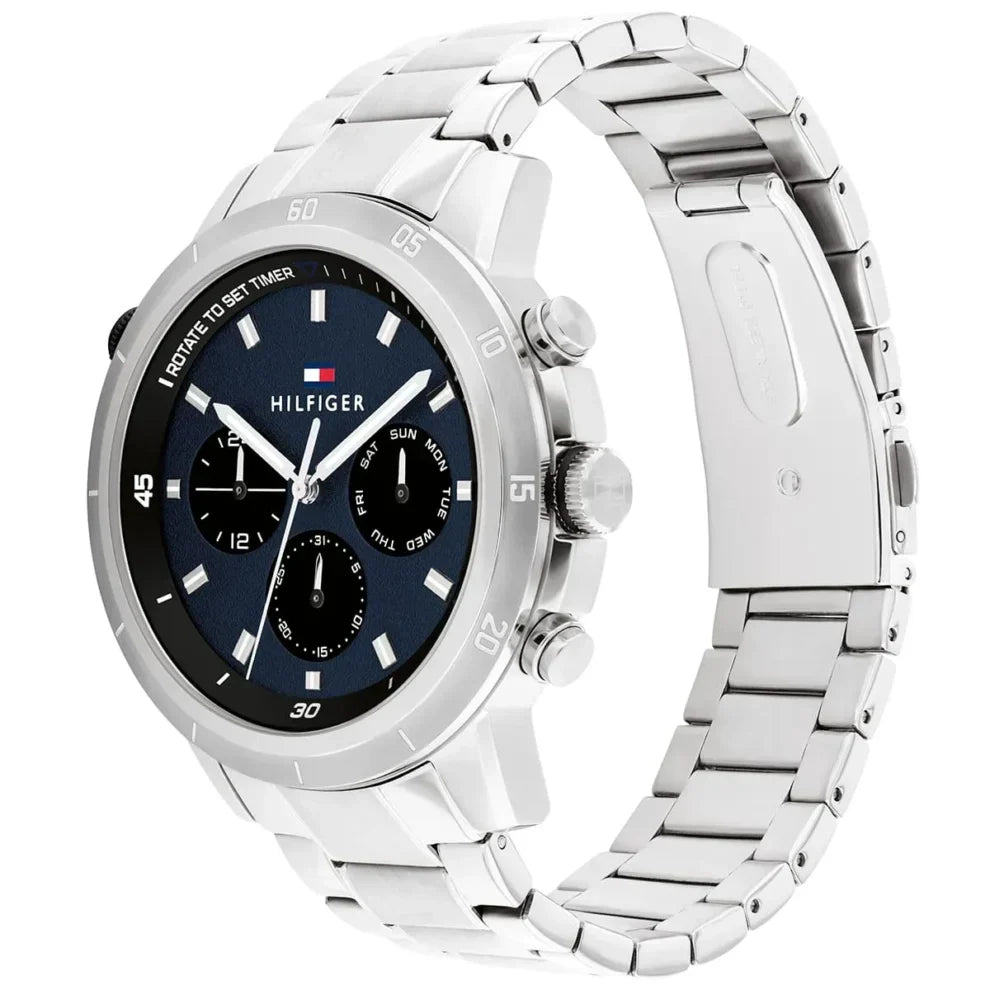Tommy Hilfiger Troy 1792104 Multi-Function Blue Dial Men's Watch