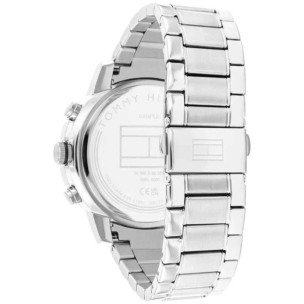 Tommy Hilfiger Troy 1792106 Silver Steel Case Black Dial Men's Watch