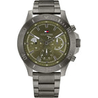 Tommy Hilfiger Bryan 1792115 Men's Gunmetal Case Green Dial Watch