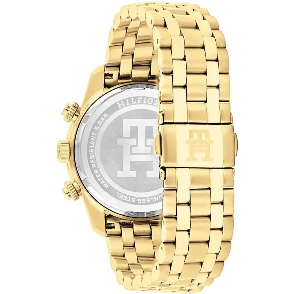 Tommy Hilfiger TH85 1792158 Men's Gold-Tone Steel Watch with Blue Dial