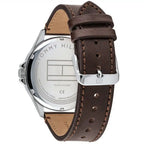 Original Tommy Hilfiger Shawn Men's Watch - Silver Case & Brown Leather (1791615)