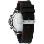 Original Tommy Hilfiger Men's Watch - Silver Case & Black Rubber (1791724)