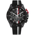 Original Tommy Hilfiger Men's Watch - All Black Rubber Strap (1792168)