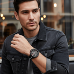 Original Tommy Hilfiger Men's Watch - All Black Rubber Strap (1792168)