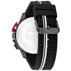 Original Tommy Hilfiger Men's Watch - All Black Rubber Strap (1792168)