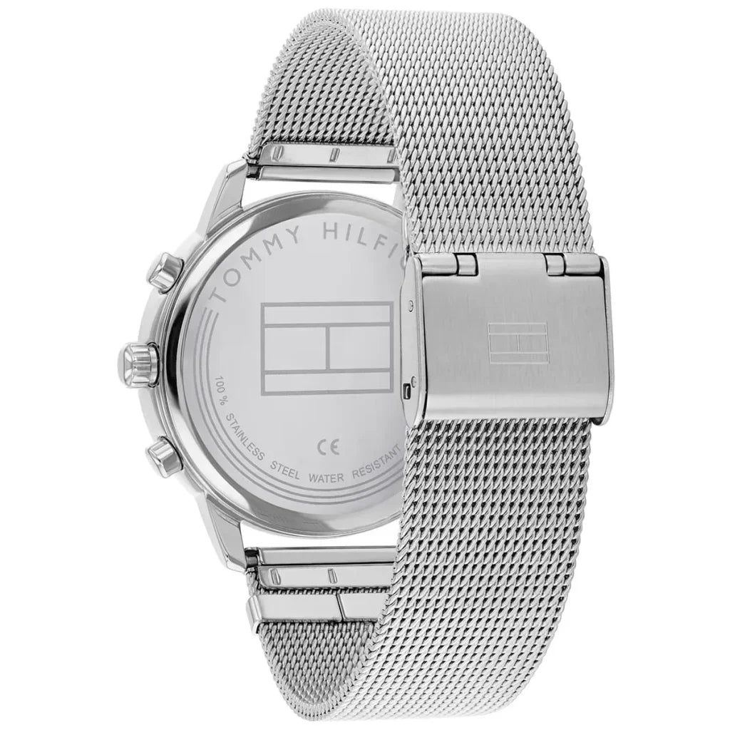 Original Tommy Hilfiger Blake Women's Watch - Silver Mesh Steel & Crystal Bezel (1782301)