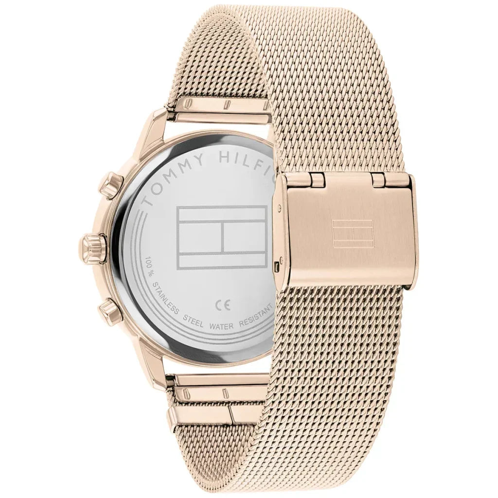 Original Tommy Hilfiger Blake Women's Watch - Gold Mesh Steel & Crystal Bezel (1782303)