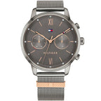 Original Tommy Hilfiger Blake Women's Watch - Grey Mesh Steel & Crystal Bezel (1782304)