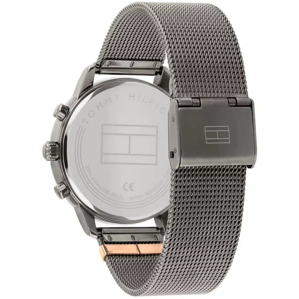 Original Tommy Hilfiger Blake Women's Watch - Grey Mesh Steel & Crystal Bezel (1782304)