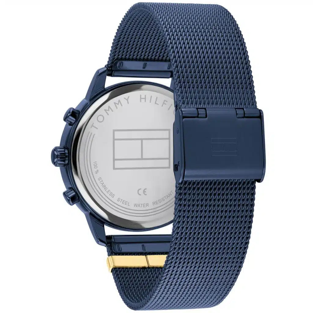 Original Tommy Hilfiger Blake Women's Watch - Navy Mesh Steel & Crystal Bezel (1782305)