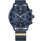 Original Tommy Hilfiger Blake Women's Watch - Navy Mesh Steel & Crystal Bezel (1782305)