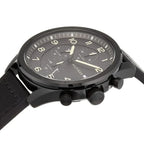 Original Tommy Hilfiger Carlyle Men's Watch - All Black Case & Leather Strap (1792004)
