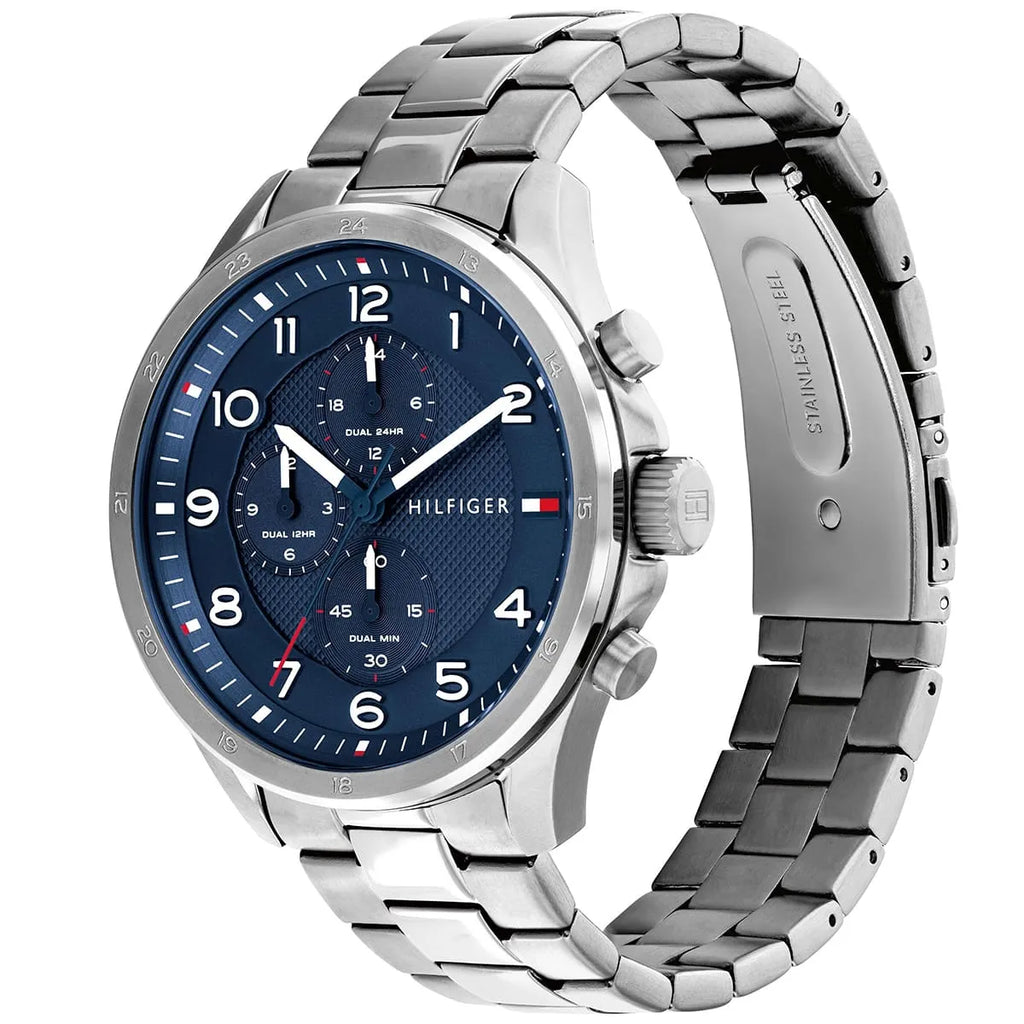 Original Tommy Hilfiger Carlyle Men's Watch - Silver Steel Case & Bracelet (1792007)