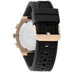 Original Tommy Hilfiger Connor Men's Watch - Gold Case & Black Rubber Strap (1791931)