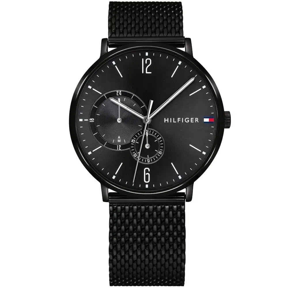 Original Tommy Hilfiger Men's Watch - All Black Mesh Bracelet (1791507)