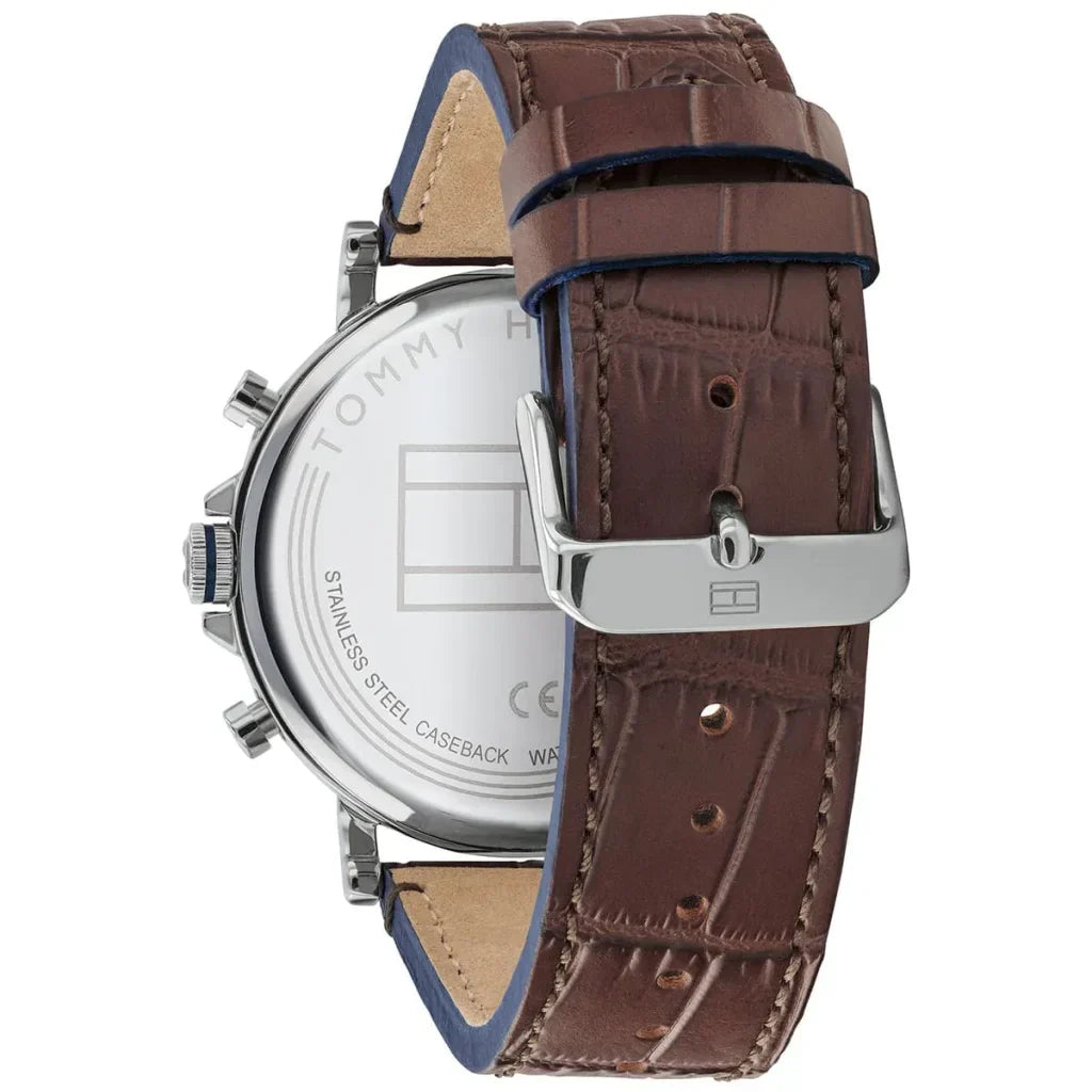 Original Tommy Hilfiger Daniel Men's Watch - Silver Case & Brown Leather (1710416)