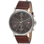 Original Tommy Hilfiger Daniel Men's Watch - Silver Case & Brown Leather (1710416)